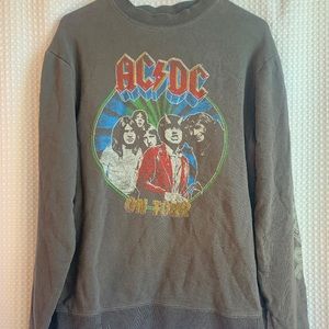 vintage AC/DC band tour crew neck
